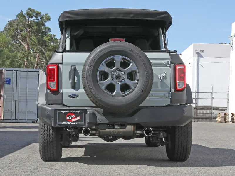 Afe 2021+ Ford Bronco L4-2.3L (T) / V6-2.7L (Tt) Vulcan 3In. To 2.5In. Ss Cat-Back - Polished 2