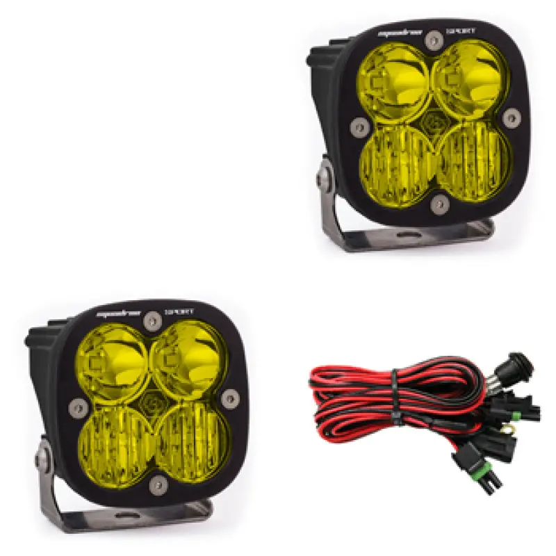 Baja Designs Squadron Sport Driving/Combo Pair Led Light Pods - Amber 1