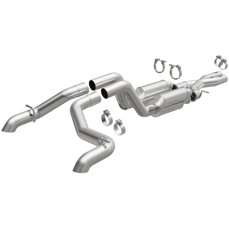 Magnaflow Cat-Back 2021 Jeep Wrangler 6.4L Rock Crawler Series Dual Exit Stainless Exhaust 1