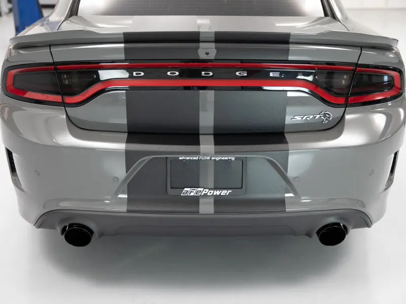 Afe Mach Force-Xp 4-1/2In Black Oe Replacement Exhaust Tips - 15-19 Dodge Charger/Hellcat 2
