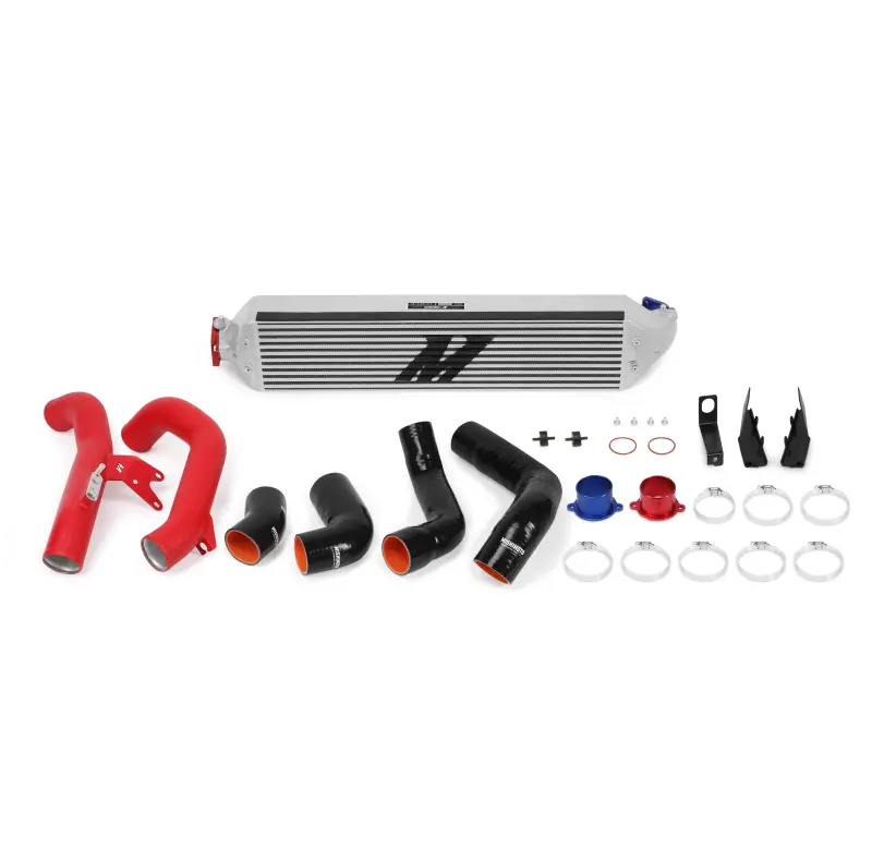 Mishimoto 2016+ Honda Civic 1.5T / 2017+ Honda Civic Si Silver Intercooler Kit W/Red Pipes 1
