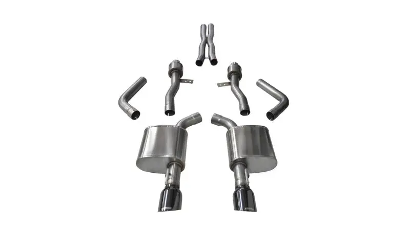 Corsa 15-16 Dodge Charger Srt / Scat Pack / R/T 6.4L Black Sport Cat-Back Exhaust 1