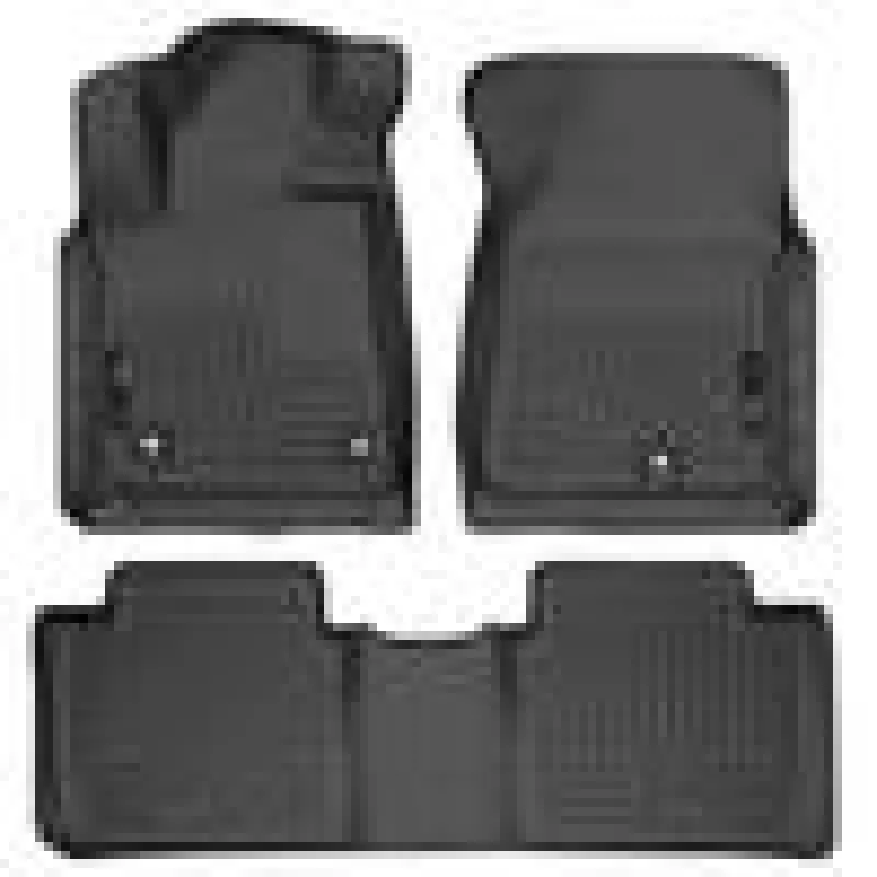 Husky Liners 2014 Toyota Tundra Double Cab Pickup Weatherbeater Black Front & 2Nd Seat Floor Liners 2