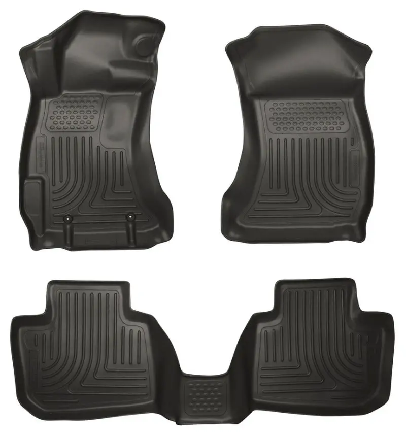 Husky Liners 14 Subaru Forester Weatherbeater Black Front & 2Nd Seat Floor Liners 1