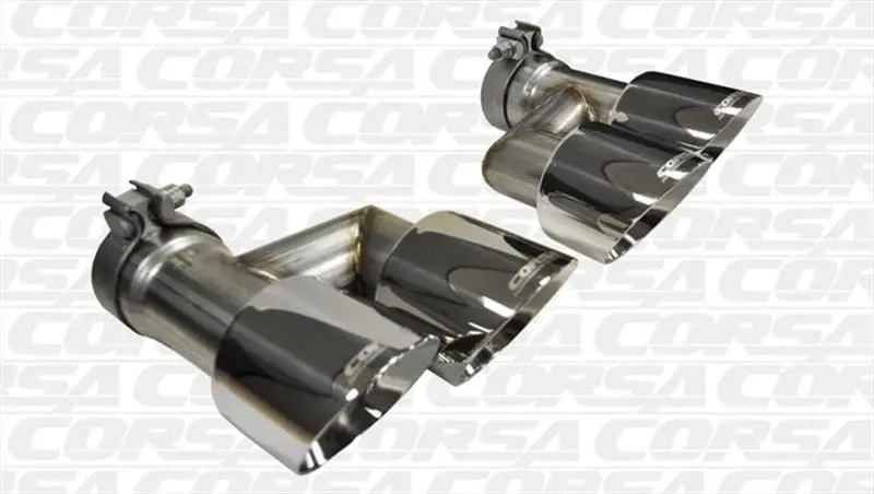 Corsa 15-16 Ford Mustang Gt 5.0 Polish Quad Tips Kit 1
