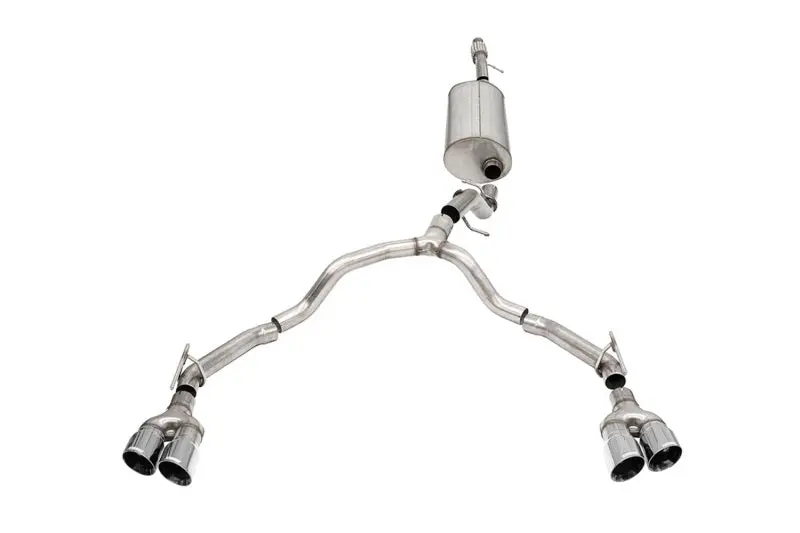 Corsa 21-22 Gm Tahoe/Yukon 5.3L 3In. Catback Exhaust - Twin 4In. Exhaust 1