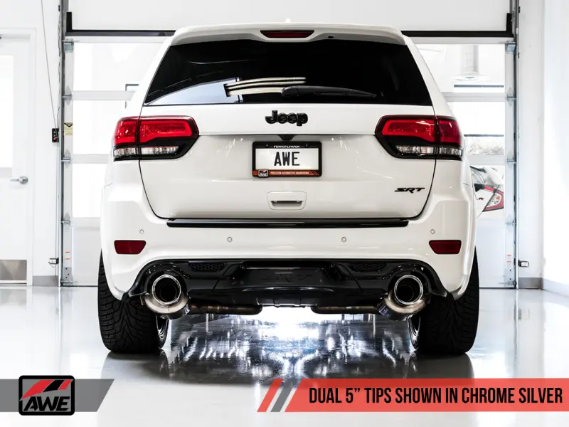 Awe Tuning 2020 Jeep Grand Cherokee Srt Touring Edition Exhaust - Chrome Silver Tips 1