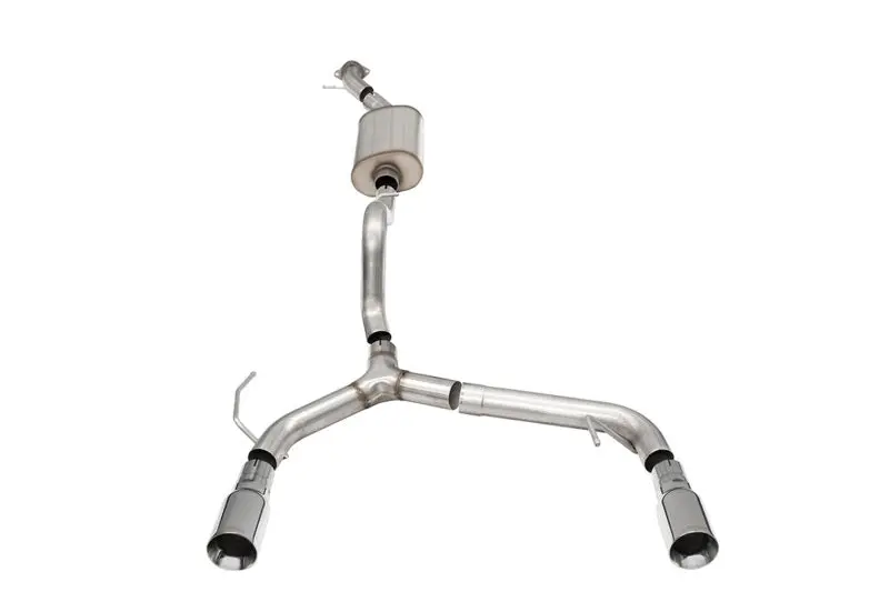 Corsa 21-22 Ford Bronco 2.3L 2-Door 2.75In Cat-Back Dual Rear Exhaust W/4In Straight-Cut Polish Tips 1