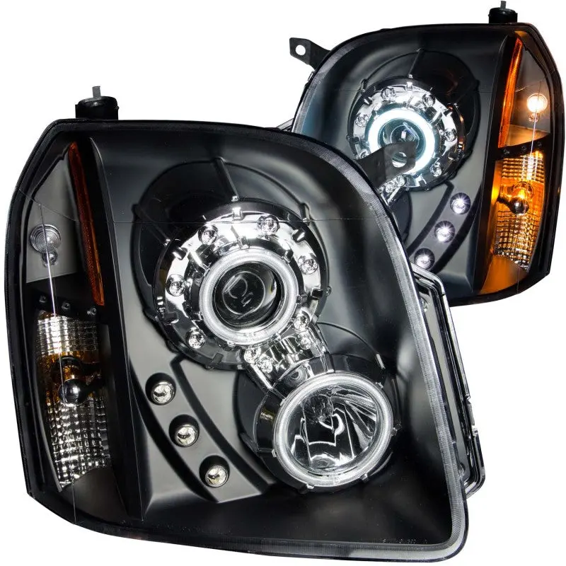 Anzo 2007-2014 Gmc Yukon Projector Headlights W/ Halo Black (Ccfl) 1