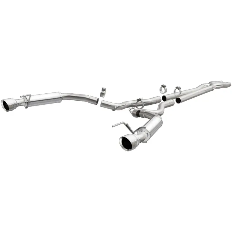 Magnaflow Cat Back, Ss, 2.5In, Competition, Dual Split Polished 4.5In Tips 2015 Ford Mustang V6 3.7L 1