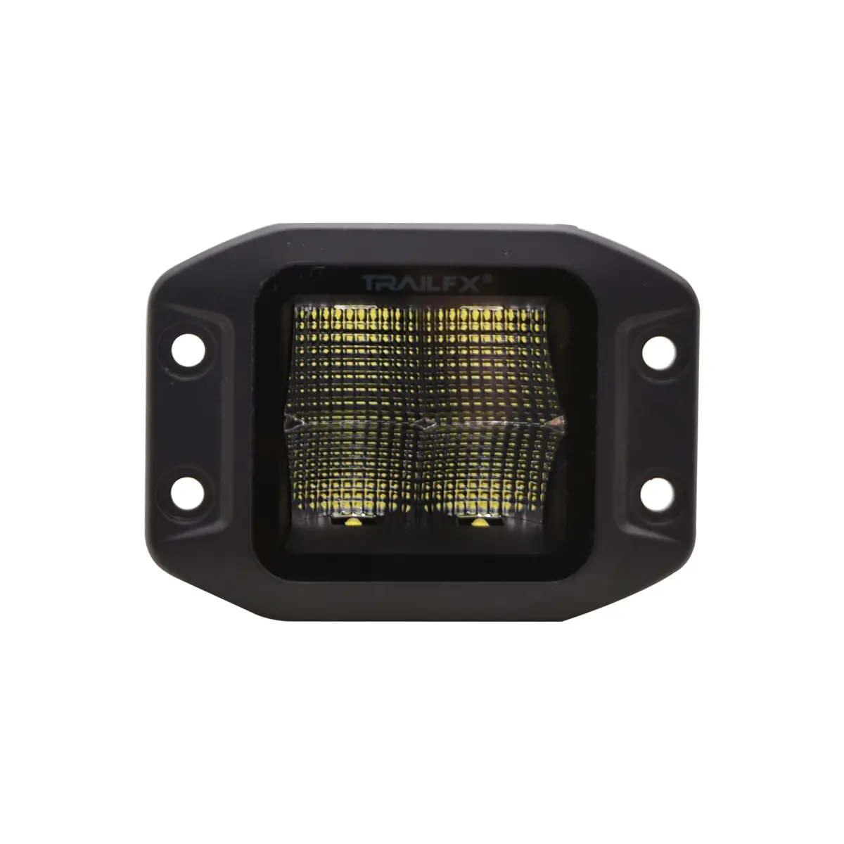 3" Flush Mount Cube Led Black Flood Beam 2400 Lumens 1