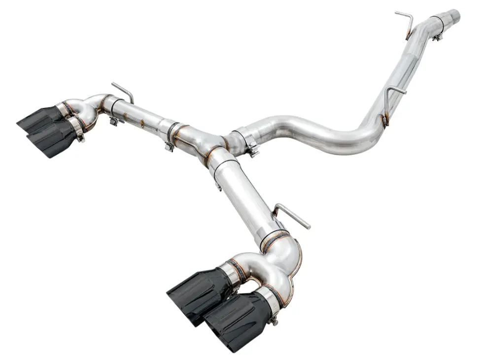 Awe Tuning 15-17 Volkswagen Golf R Mk7 Track Edition Exhaust - Diamond Black Tips (102Mm) - 3015-43140 1