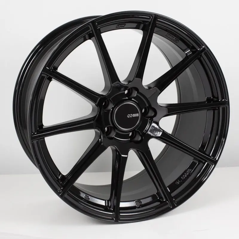 Enkei Ts10 18X9.5 35Mm Offset 5X114.3 Bolt Pattern 72.6Mm Bore Dia Gloss Black Wheel 1