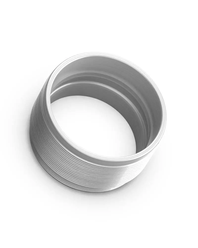 Fifteen52 Super Touring Threaded Snout Anodized Silver W/Satin Clear Cover Plate 1
