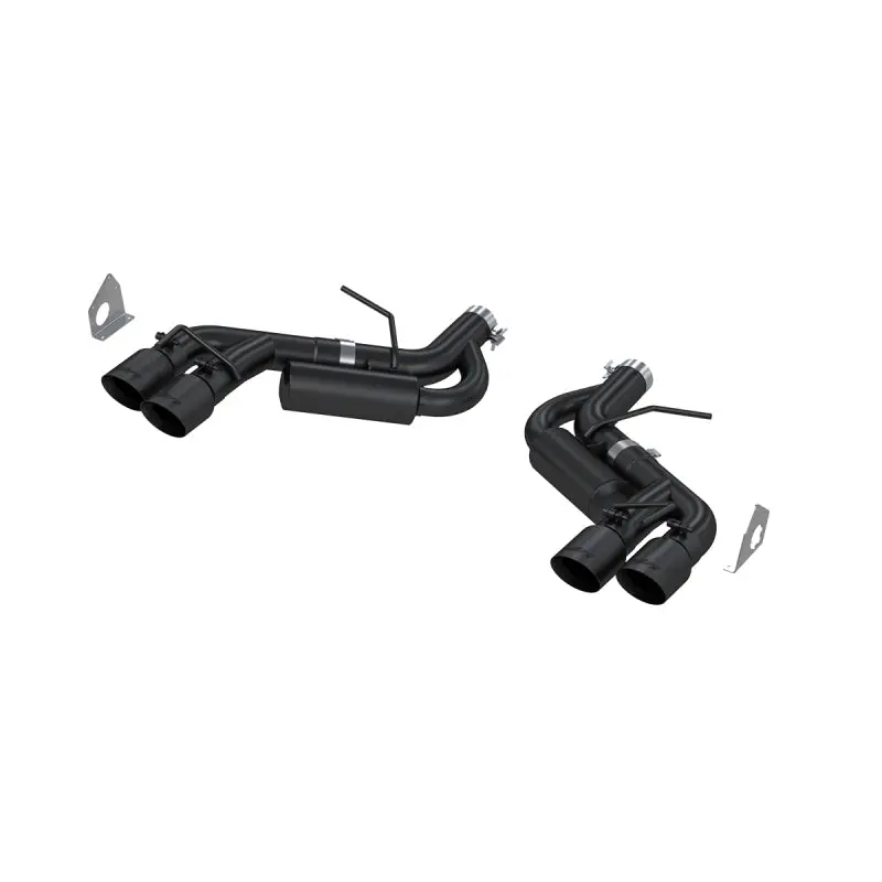 Mbrp 16-21 Chevy Camaro V8 6.2L 6Spd 3In Black Race Dual Axle Back W/ 4.5In Quad Dual Wall Tips 1