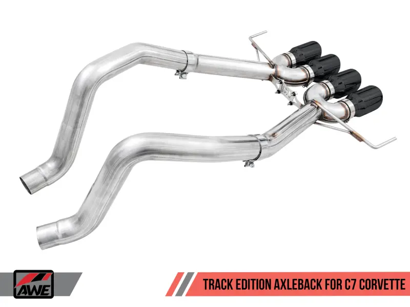 Awe Tuning 14-19 Chevy Corvette C7 Z06/Zr1 (W/O Afm) Track Edition Axle-Back Exhaust W/Black Tips 1