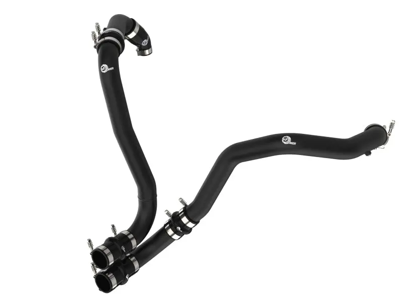 Afe 21-22 Ford F-150/Raptor V6-3.5L (Tt) Bladerunner 2.5In Aluminum Hot Charge Pipe Black 1