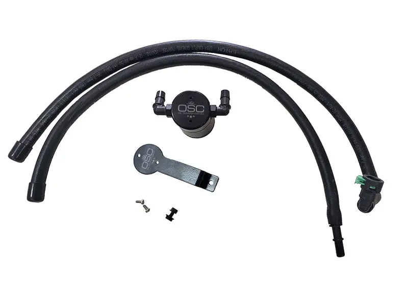 J&L 2020-2022 Ford Explorer 2.3L Ecoboost Driver Side Oil Separator 3.0 - Black Anodized 1