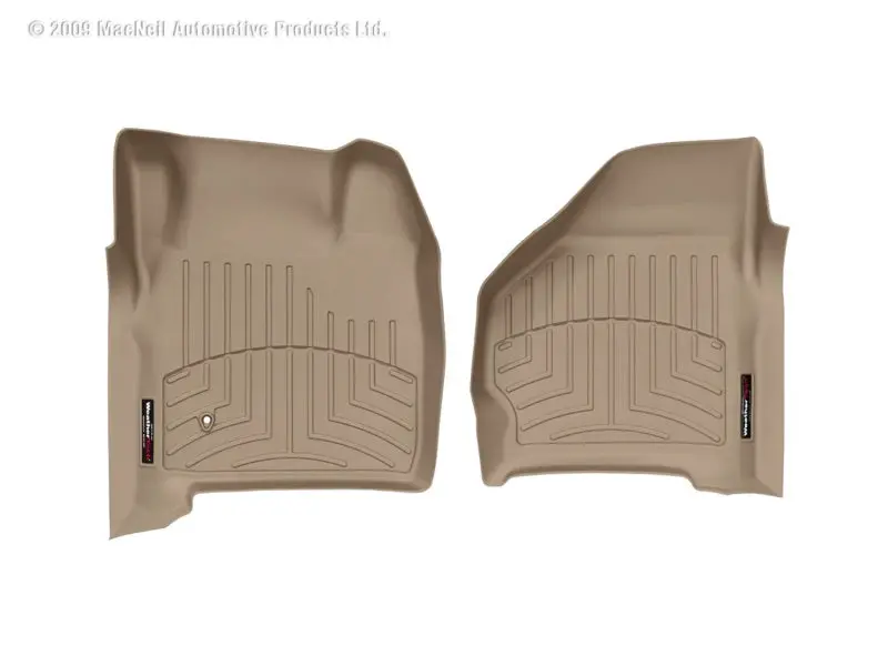 Weathertech 99-07 Ford F250 Super Duty Crew Front Floorliner - Tan 1