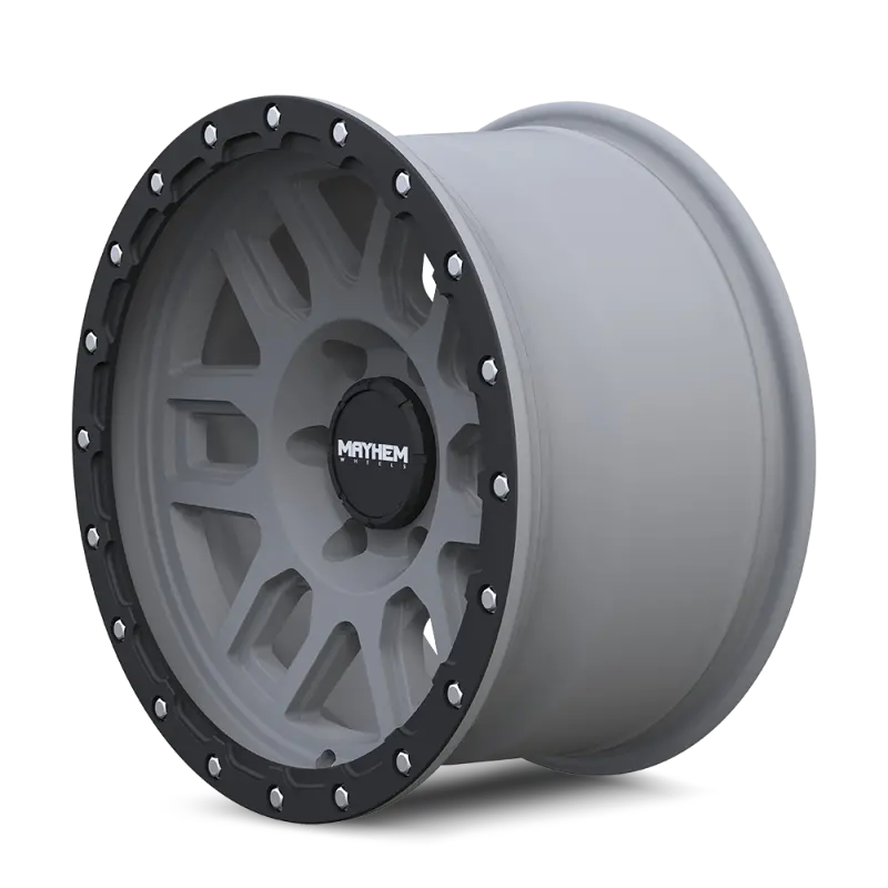 Mayhem 8304 Delta 17X9 / 5X127 Bp / -12Mm Offset / 78.1Mm Hub Matte Gunmetal W/Matte Black Lip Wheel 1
