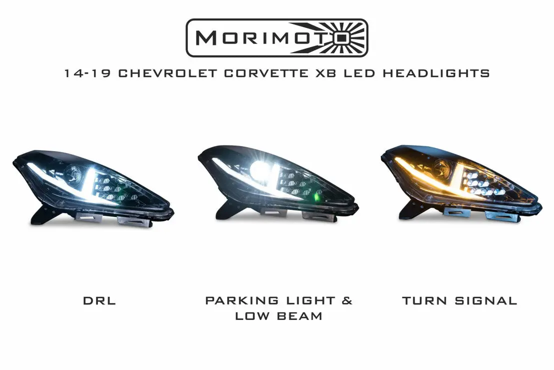 2014-2019 Chevrolet Corvette Xb Led Headlights Colormatched 2