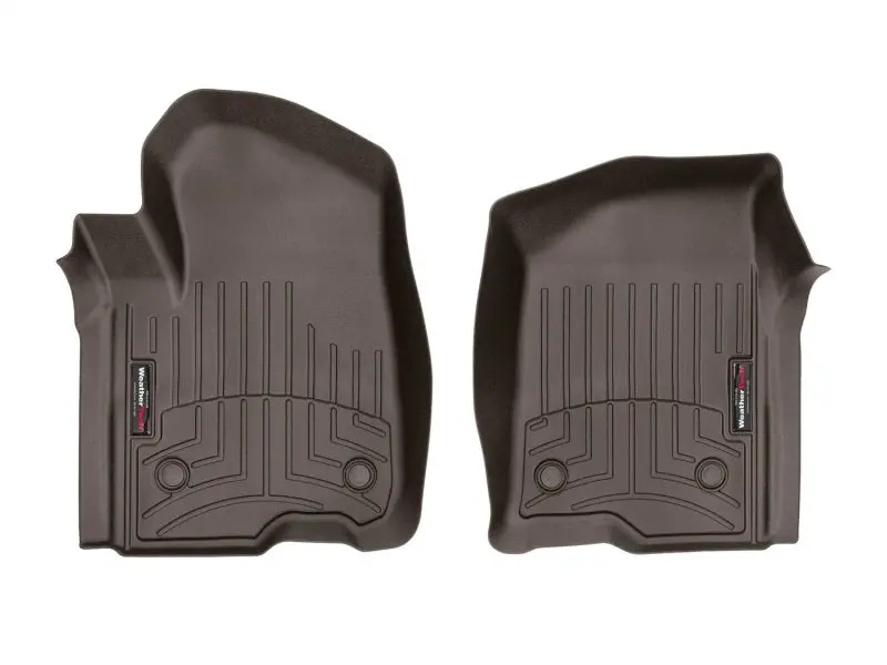 Weathertech 2019+ Chevrolet Silverado 1500 Crew Cab Front Floorliner - Cocoa 1