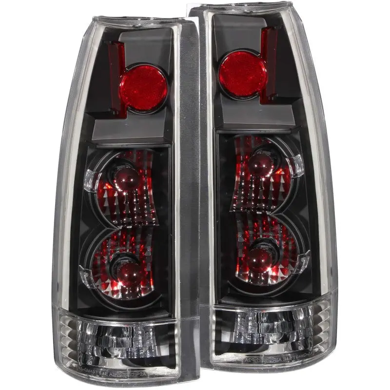 Anzo 1999-2000 Cadillac Escalade Taillights Black - New Gen 1