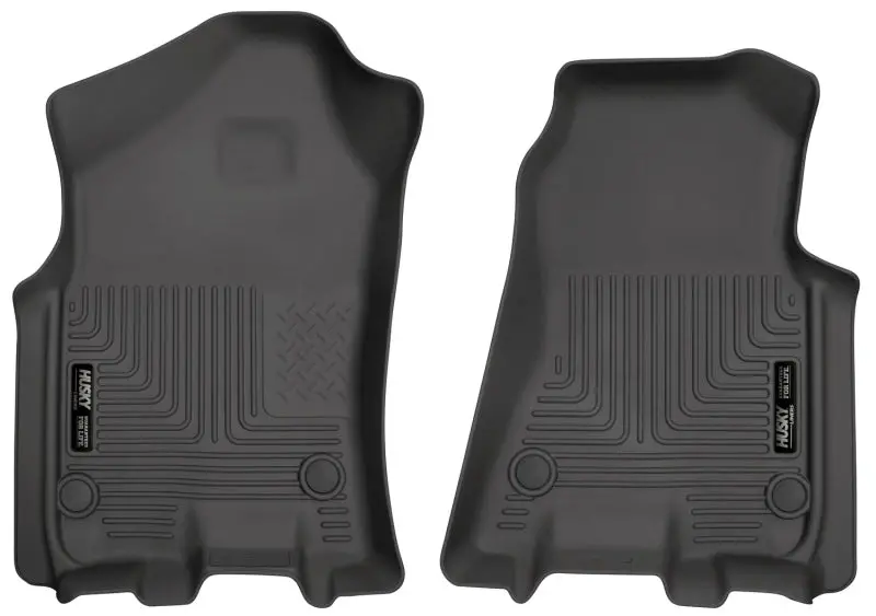 Husky Liners 2019 Ram 1500 Crew Cab Weatherbeater Black Front Row Floor Liners 1