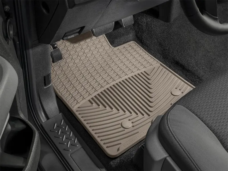 Weathertech 87-95 Jeep Wrangler Front Rubber Mats - Tan 1