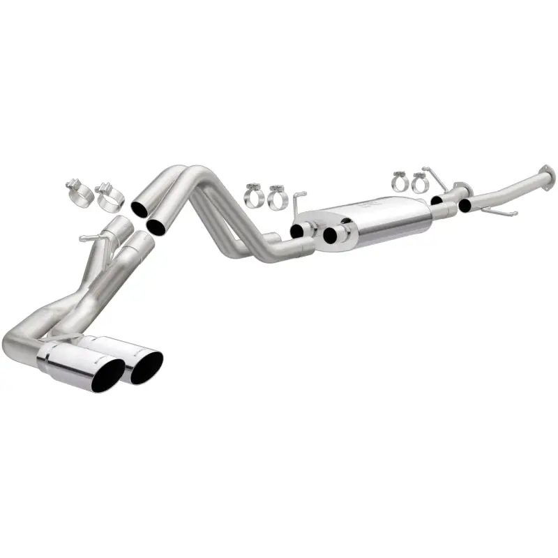 Magnaflow 14 Toyota Tundra V8 4.6L/5.7L Stainless C/B Exhaust Dual Same Side Pass. Rear Tire 1