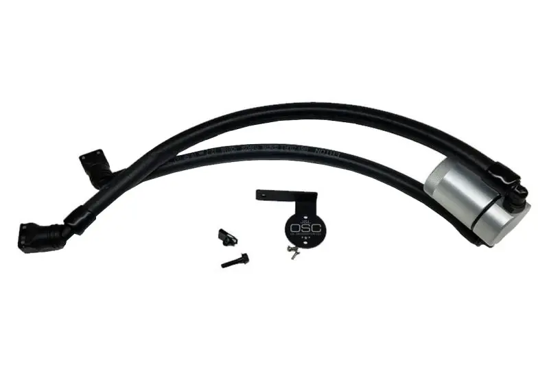 J&L 11-14 Ford F-150/Ford F-150 Raptor 6.2L Passenger Side Oil Separator 3.0 - Clear Anodized 1