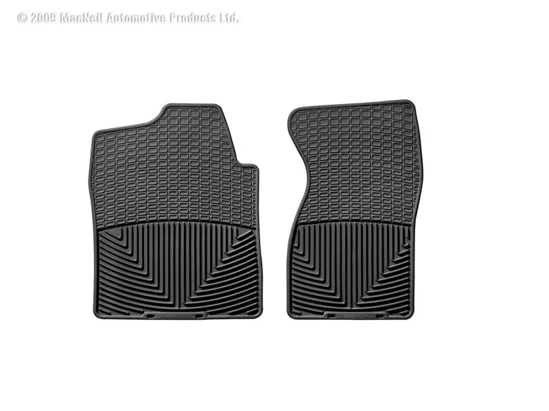 Weathertech 99-00 Chevrolet Silverado Crew Cab Front Rubber Mats - Black 1
