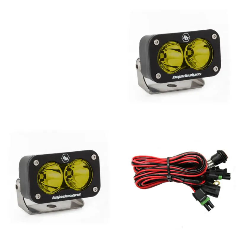 Baja Designs S2 Sport Work/Scene Pattern Pair Led Work Light - Amber 1