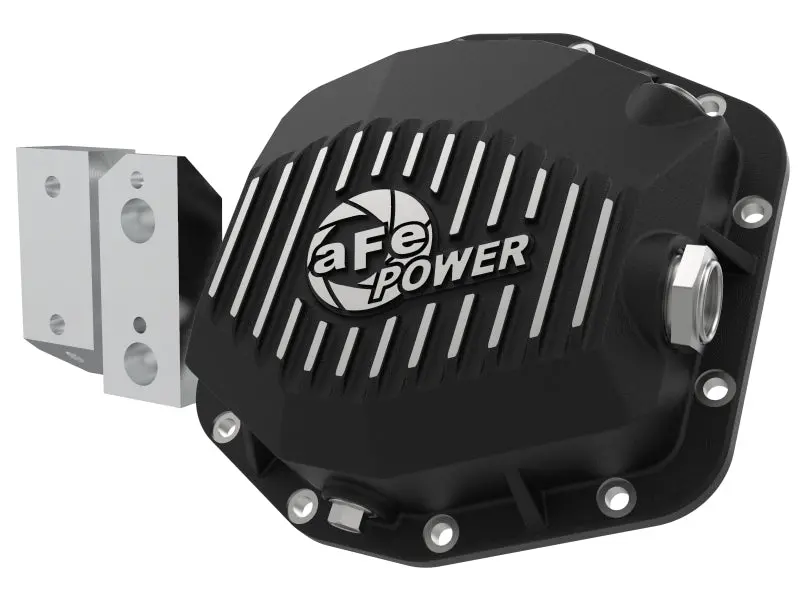 Afe Street Series Rear Differential Cover Black W/Machined Fins 20+ Jeep Gladiator Jt (Dana M220) 1