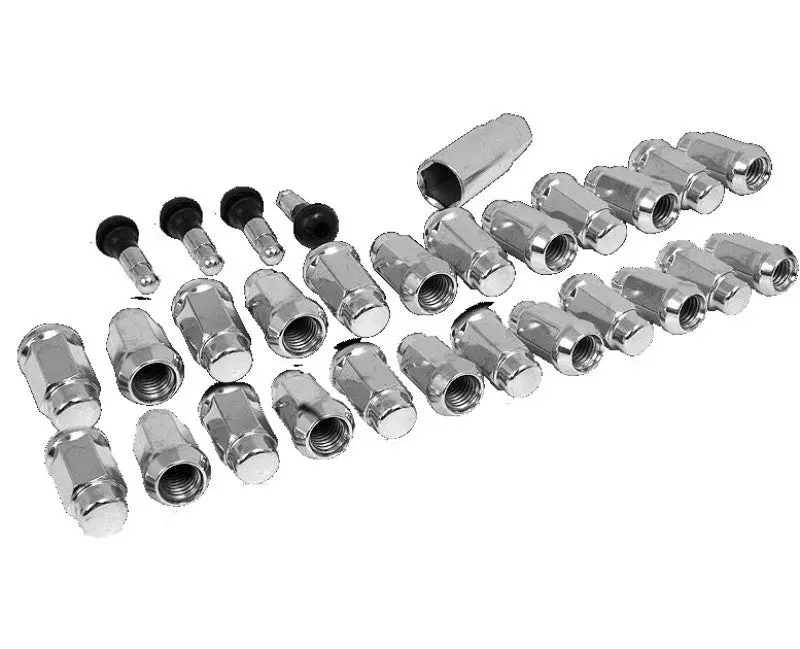 Race Star 14Mmx1.50 Closed End Acorn Deluxe Lug Kit (3/4 Hex) - 24 Pk 1
