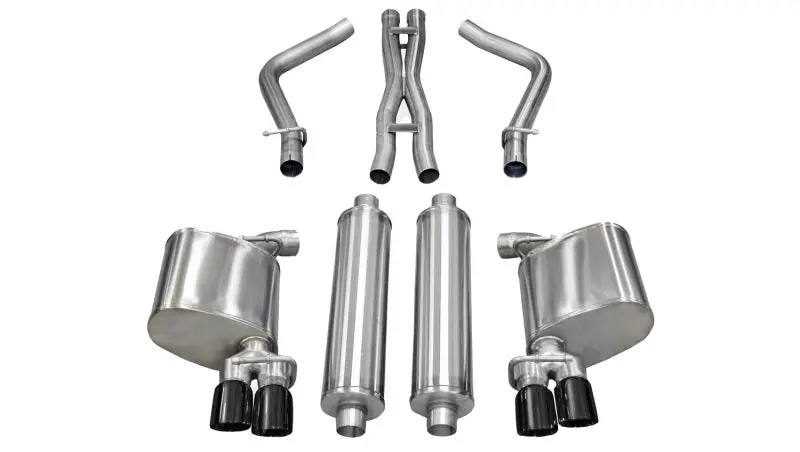 Corsa 11-13 Dodge Charger R/T 5.7L V8 Black Xtreme Cat-Back Exhaust 1
