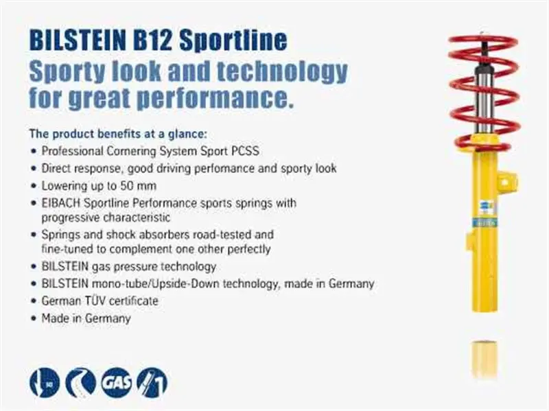Bilstein B12 2009 Audi A4 Base Front And Rear Suspension Kit 1