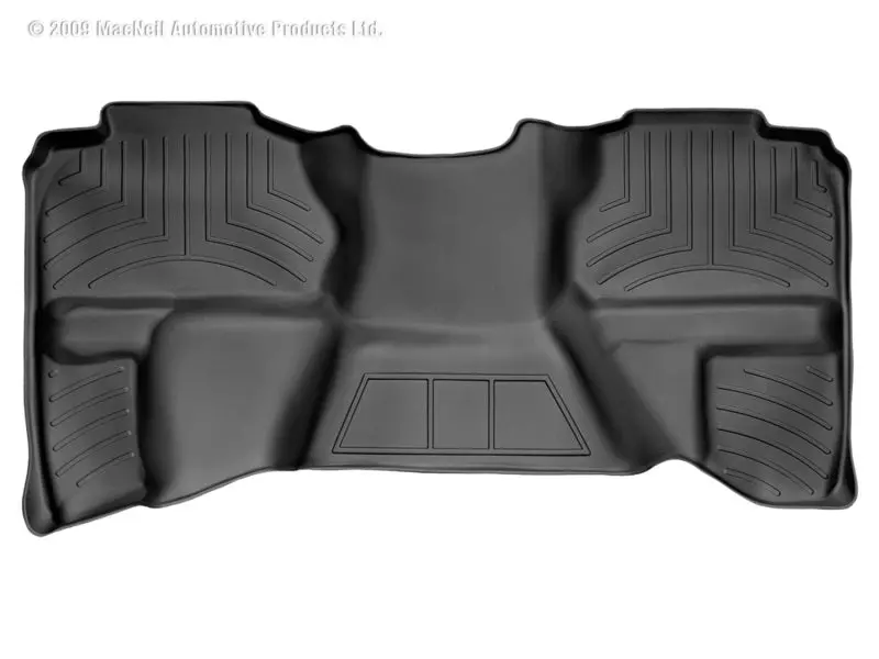 Weathertech 07-13 Chevrolet Silverado Extended Cab Rear Floorliner - Black 1