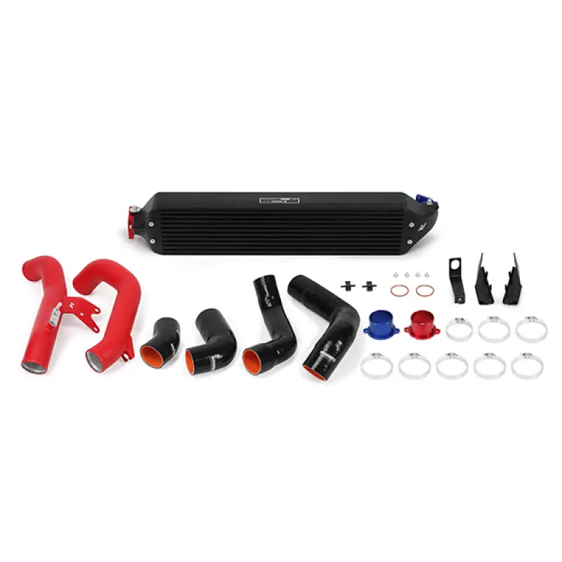 Mishimoto 2016+ Honda Civic 1.5T / 2017+ Honda Civic Si Black Intercooler Kit W/Red Pipes 2