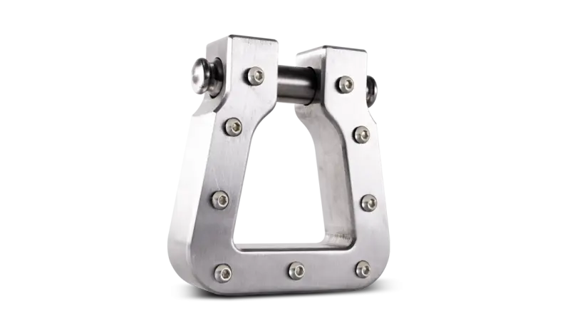Body Armor 4X4 Mega D-Ring Machined Silver Single 1