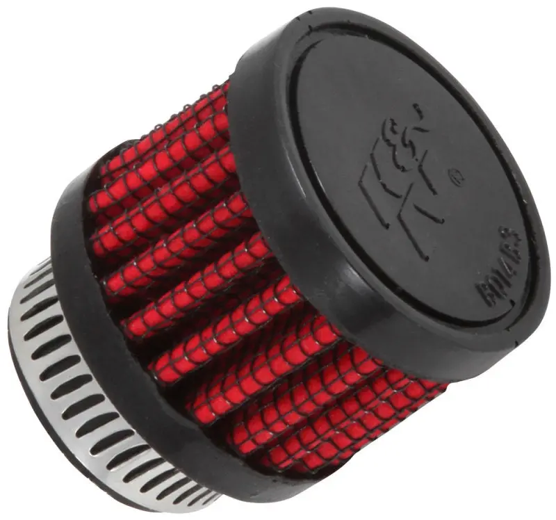 K&N 0.75 Inch Id 1.375 Inch Od 1.125 Inch H Clamp On Crankcase Vent Filter 2