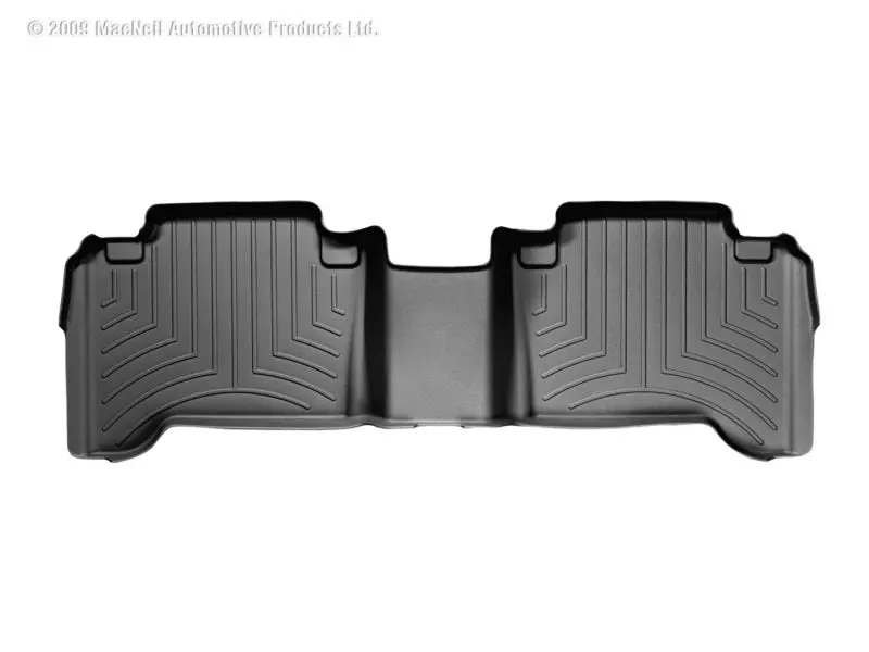 Weathertech 05-13 Toyota Tacoma Double Cab Rear Floorliner - Black 1