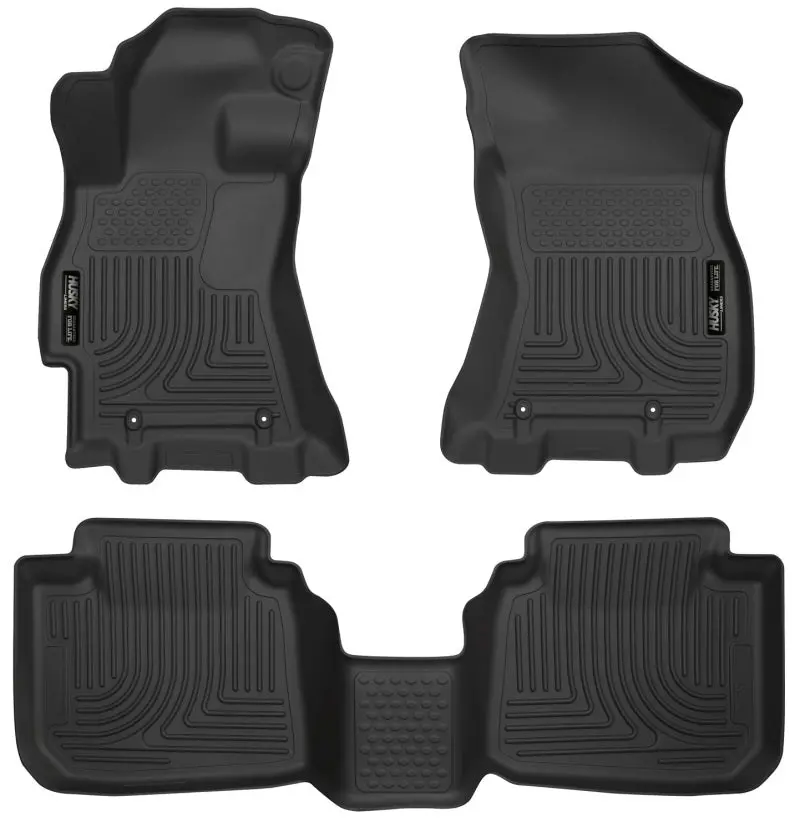 Husky Liners 2015 Subaru Legacy/Outback Weatherbeater Black Front & 2Nd Seat Floor Liners 1