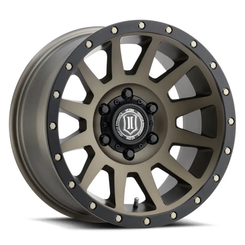 Icon Compression 17X8.5 6X5.5 0Mm Offset 4.75In Bs 106.1Mm Bore Bronze Wheel 1