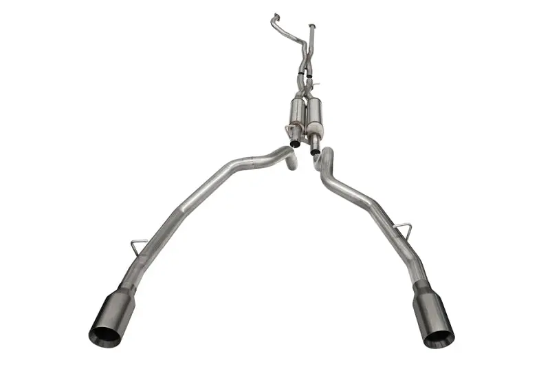 Corsa 21-24 Ram Trx Crew Cab Xtreme Catback Exhaust Dual Rear Gunmetal Tip - 21189Gnm 1