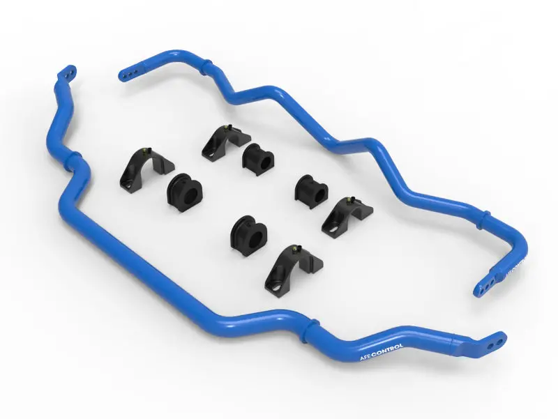 Afe 09-20 Nissan 370Z V6-3.7L Front And Rear Control Sway Bar Set - Blue 1