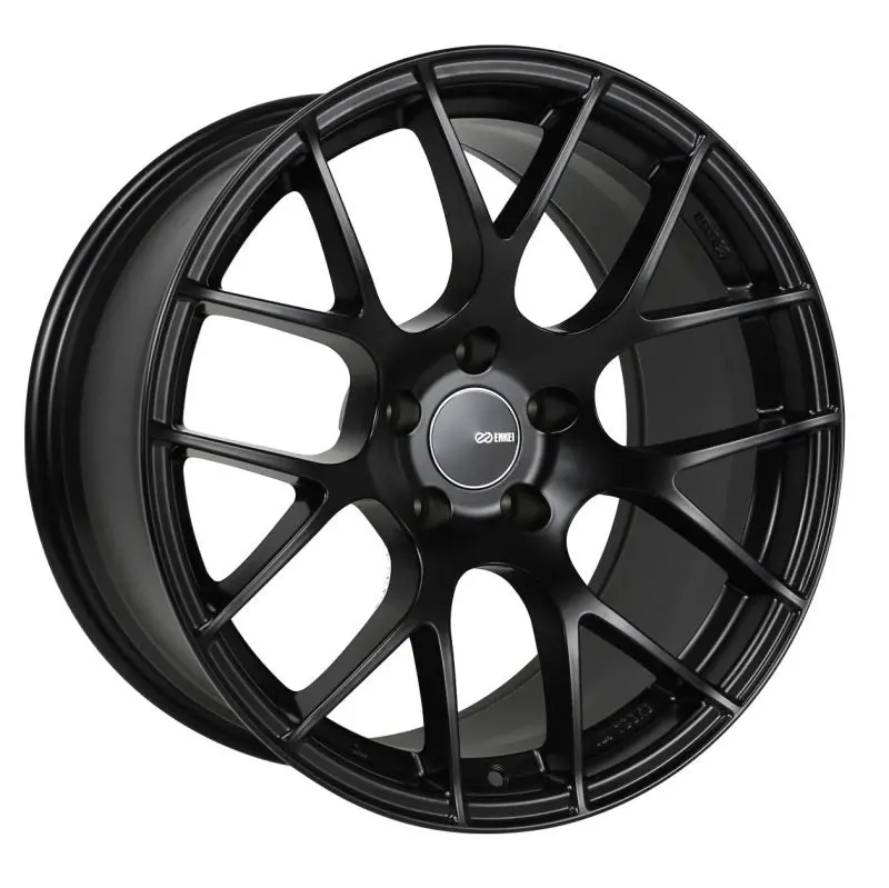 Enkei Raijin 18X9.5 15Mm Offset 5X114.3 Bolt Pattern 72.6 Bore Diameter Matte Black Wheel 1