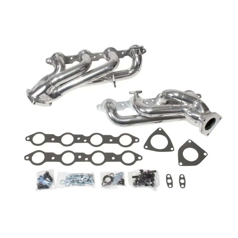 Bbk 99-04 Gm Truck Suv 4.8 5.3 Shorty Tuned Length Exhaust Headers - 1-3/4 Silver Ceramic 1