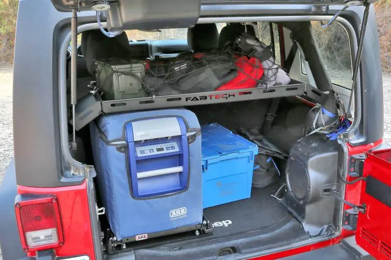 Fabtech 07-18 Jeep Jk 4Wd 4-Door Interior Cargo Rack 1