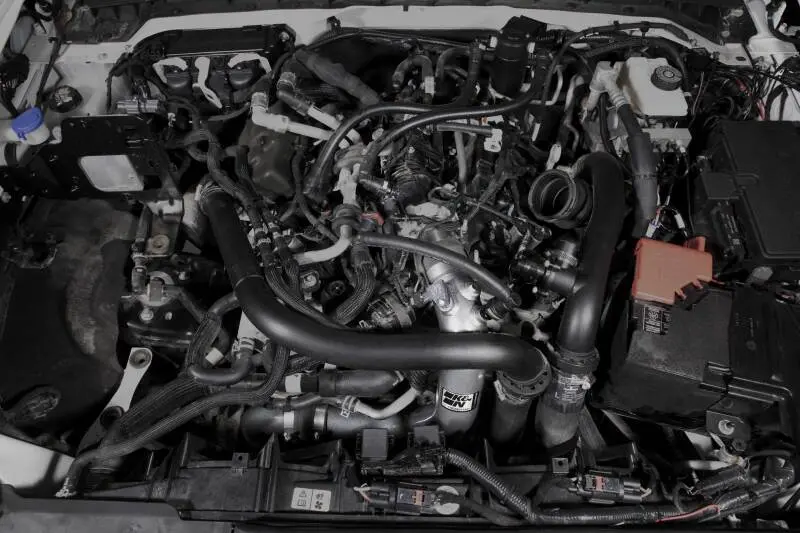 K&N 2023 Ford Bronco Raptor 3.0L V6 Aluminum Charge Pipe Kit - Gunmetal Gray 2